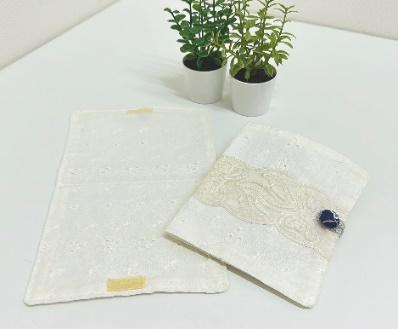 再利用手作り、小物カバー2個